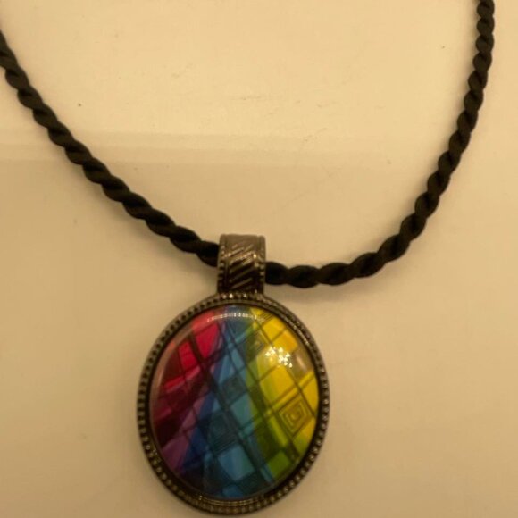 EUC Magnabilities Pendant Necklace on Black Braided Cord - Picture 6 of 8